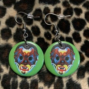 Vampire Mask Earrings